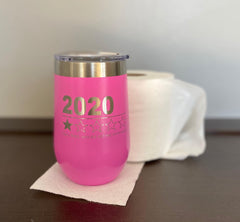 Personalized 16oz. Wine Tumbler, Engraved with Custom Logo, Name or Design