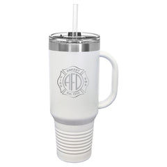 AFD Ankeny Fire Department 40oz. Travel Mug with Handle Engraved Stainless Steel Drinkware