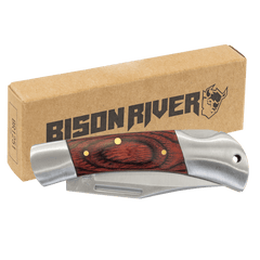 Bison River 3 1/2" Wood Folding Knife