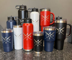 CANI Baseball Engraved Stainless Steel Drinkware Tumbler