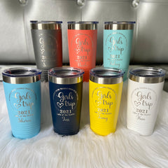 Personalized 20oz. Tumbler, Engraved with Custom Logo, Name or Design