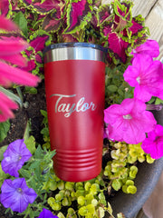 Personalized 20oz. Tumbler, Engraved with Custom Logo, Name or Design