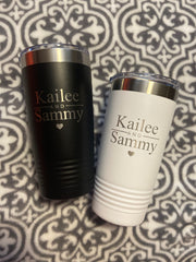 Personalized 20oz. Tumbler, Engraved with Custom Logo, Name or Design