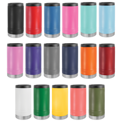 Personalized Skinny Beverage Holder, Engraved with Custom Logo, Name or Design