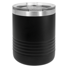 Personalized 10oz. Stainless Steel Camping Tumbler, Engraved with Custom Logo, Name or Design