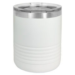 Personalized 10oz. Stainless Steel Camping Tumbler, Engraved with Custom Logo, Name or Design