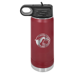 BACK TO SCHOOL 20oz. Polar Camel Water Bottle DCG Mustangs Engraved Stainless Steel Drinkware