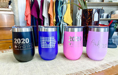 Personalized 16oz. Wine Tumbler, Engraved with Custom Logo, Name or Design