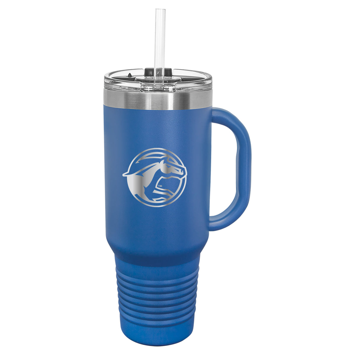 BACK TO SCHOOL 40oz. Polar Camel Travel Mug with Handle DCG Mustangs Engraved Stainless Steel Drinkware