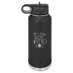 BACK TO SCHOOL 32oz. Water Bottle North Polk Comets Engraved Stainless Steel Drinkware