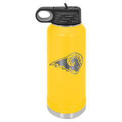 BACK TO SCHOOL South East Polk Rams Water Bottle Engraved Stainless Steel Drinkware