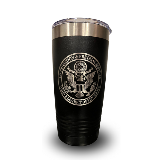 U.S. Probation & Pretrial Services, Middle District of Tennessee Engraved Stainless Steel Drinkware Tumbler 1000